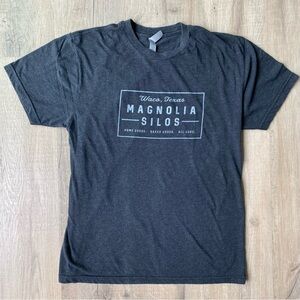 Magnolia Silos Gray Short Sleeve Tee Size M Unisex